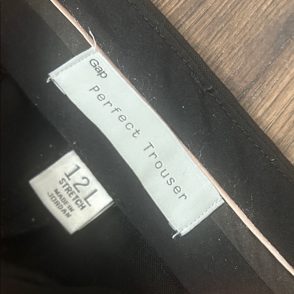 GAP Perfect Trouser Women’s Size 12L Black Dress Pants 35.5” Inseam - Picture 3 of 6